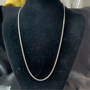 Sterling Silver 925 Cuban Chain Necklace Unisex